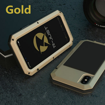 Full-body anti-fall waterproof metal phone case