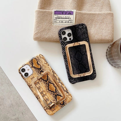 Crocodile pattern stand phone case