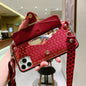 High-end luxury leather wallet phone case
