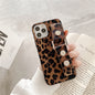 Leopard print wristband phone case