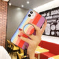 Rainbow the same bracket  lanyard phone case for Samsung