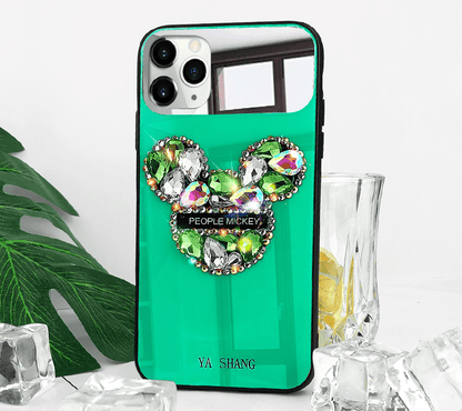 Rhinestones Lanyard Lightweight Edging Phone Case - LVCASE