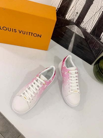 L V - Pink Fade Sneakers