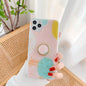 Pink gold foil stand phone case