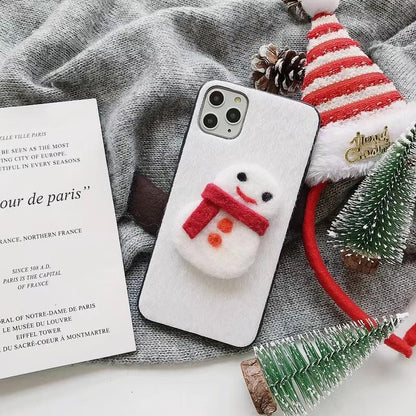 Christmas plush phone case for Samsung