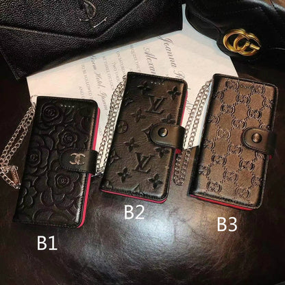 Leather card case wallet phone case