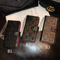 Leather card case wallet phone case