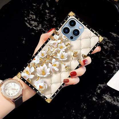Luxury Flower  Square   phone case for samsung