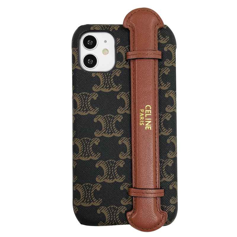 Contrast color wristband phone case