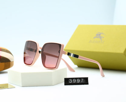 5 COLORS STRIPE DECORATION SQUARE POLARIZED SUNGLASSES
