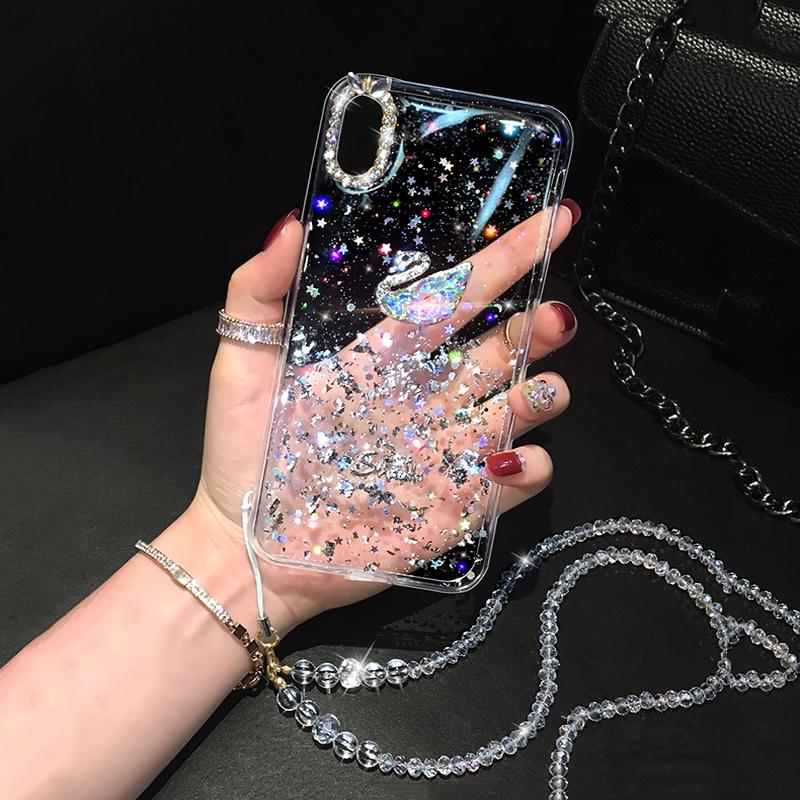 Fashion Swan Diamond Case - LVCASE