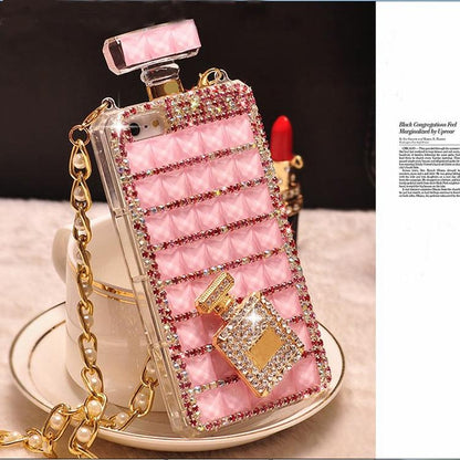 Diamond perfume bottle phone case - LVCASE