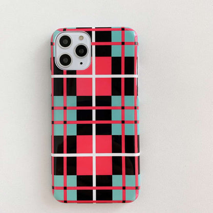 Net Red Lattice Phone Case
