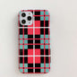 Net Red Lattice Phone Case