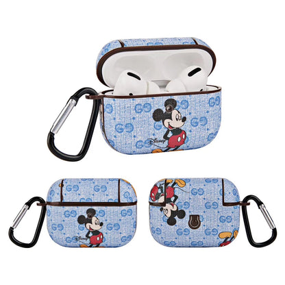 Retro Mickey Mouse leather Airpods case