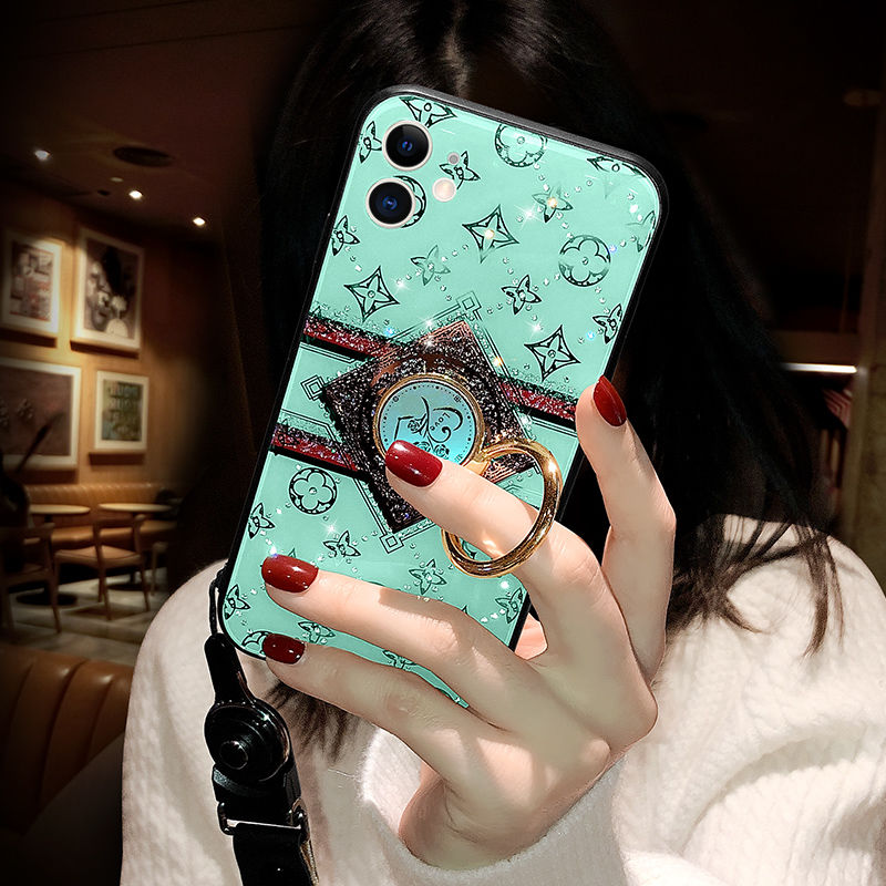 Luxury diamond lanyard phone case