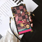 Luxury square lanyard phone case