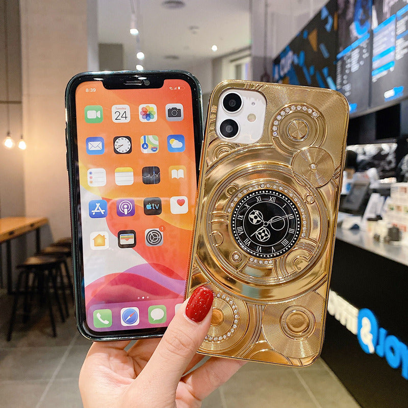 Clock diamond phone case