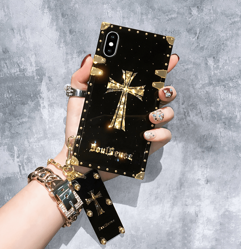 Tide Brand with Diamond Lanyard Phone Case - LVCASE