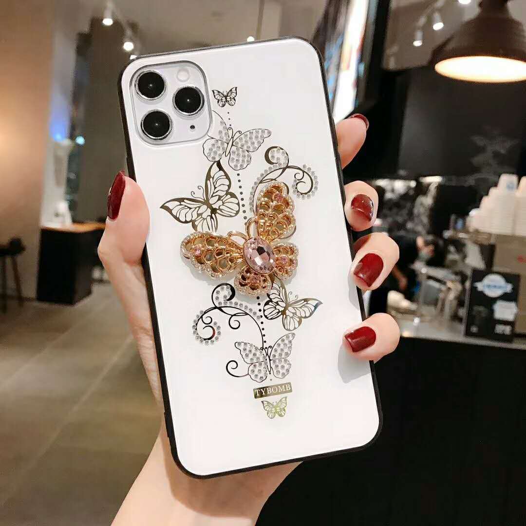 Women's Tide Brand Diamond Butterfly Phone Case - LVCASE