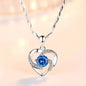 95 sterling silver necklace female ins clavicle pendant
