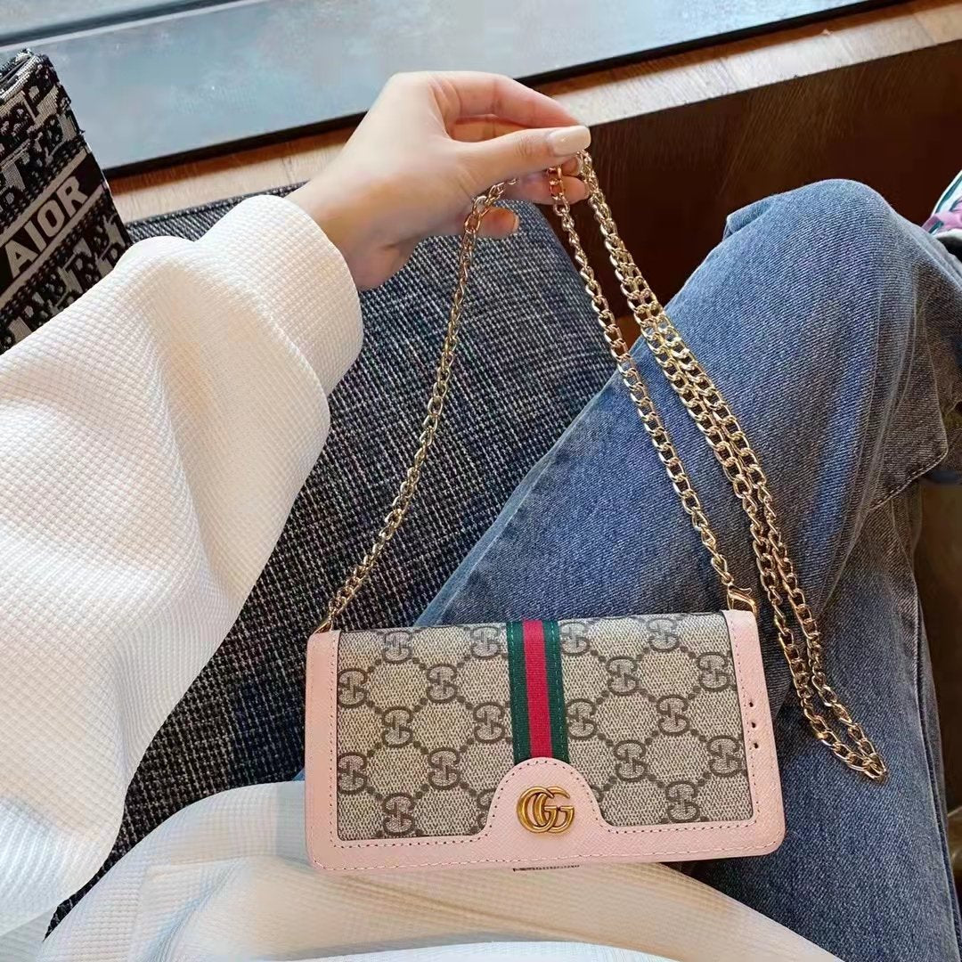 Fashion Crossbody metal Chain universal mobile phone case
