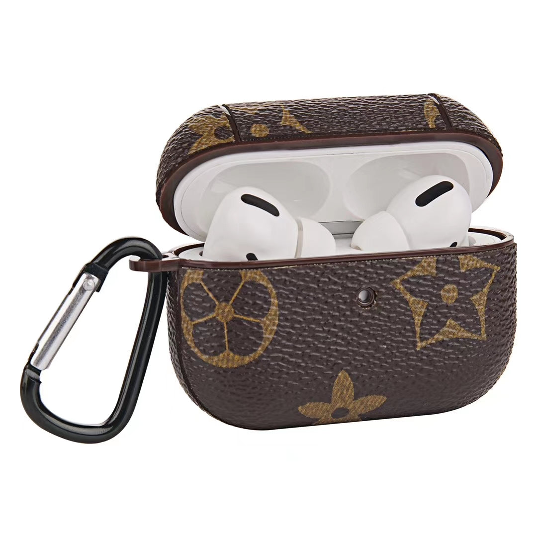 Retro  leather Airpods case