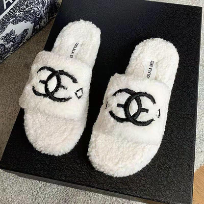 warm slippers soft and comfortable home lambswool slippers