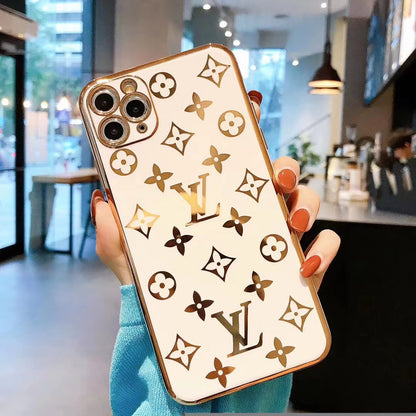 Luxury electroplating letter phone case
