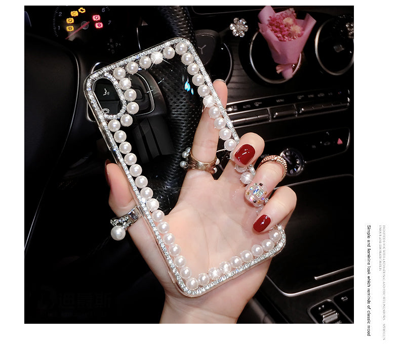 Glitter Pearl Clear Phone Cases