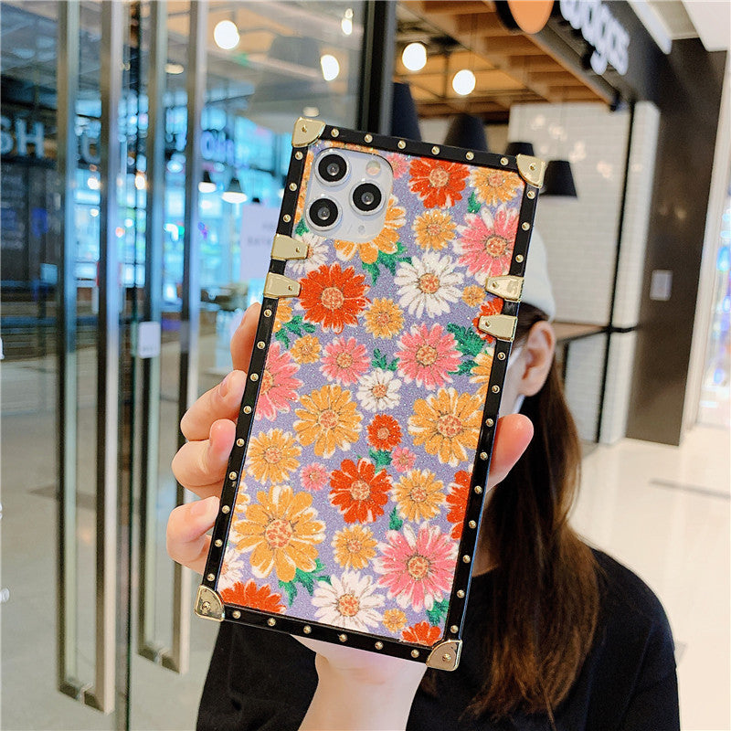 Small Daisy Square Phone Case