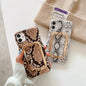 Crocodile pattern stand phone case