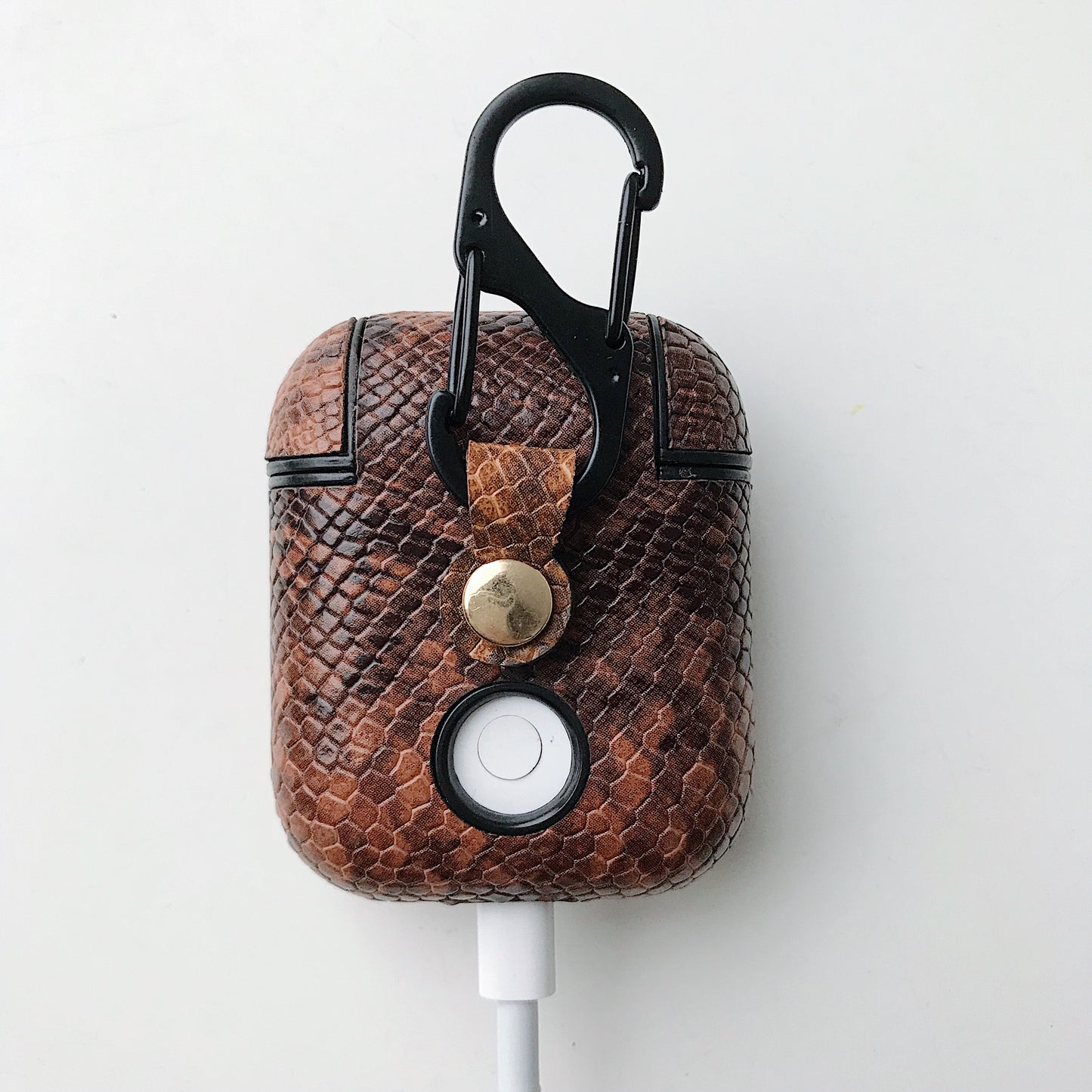 Snake skin pattern airpods case