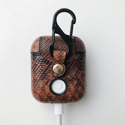 Snake skin pattern airpods case