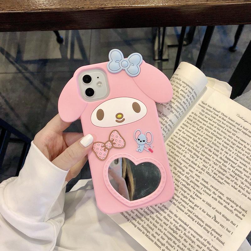 Cartoon silicone mirror phone case - LVCASE