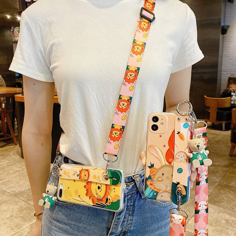 slant straddle back wristband  phone case