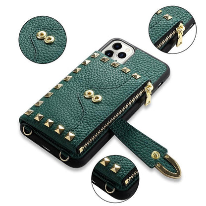 Zipper wallet chain phone case - LVCASE
