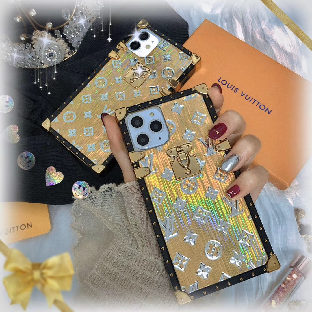 Luxury square silica gel phone case