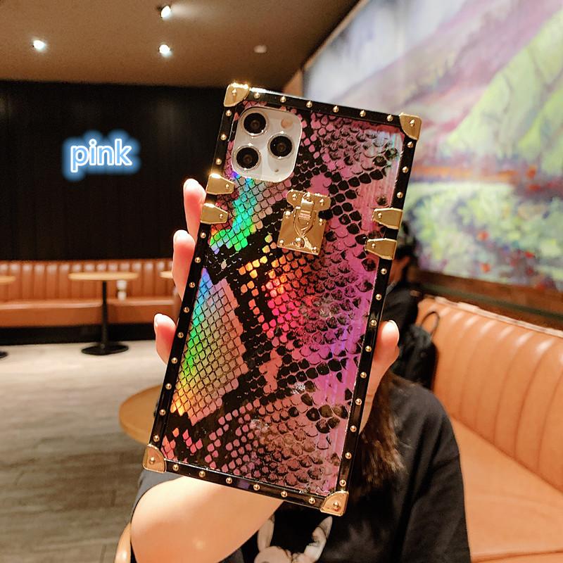 Blu-ray snake pattern lanyard phone case - LVCASE