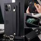 Wallet card lanyard phone case