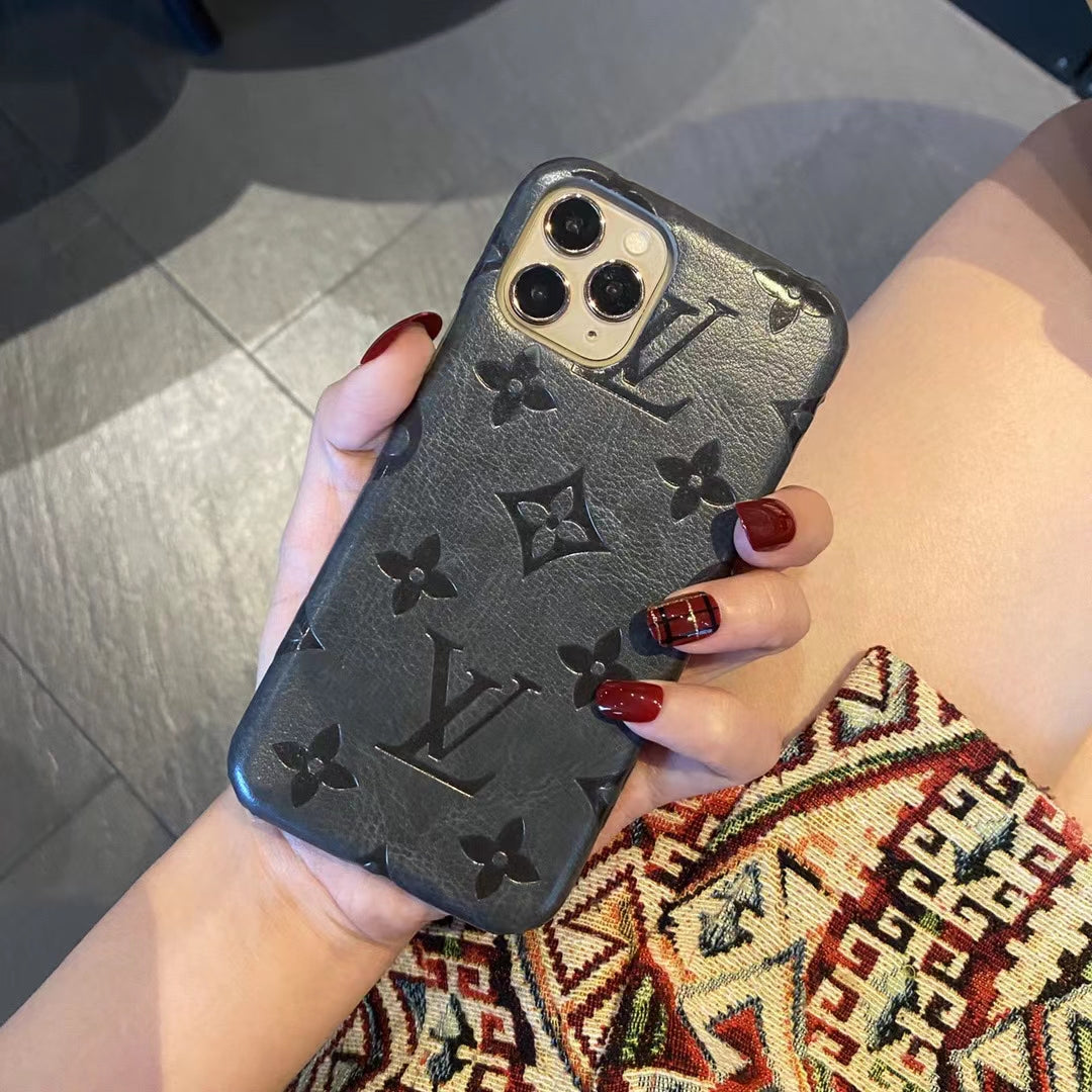 Luxury leather phone case