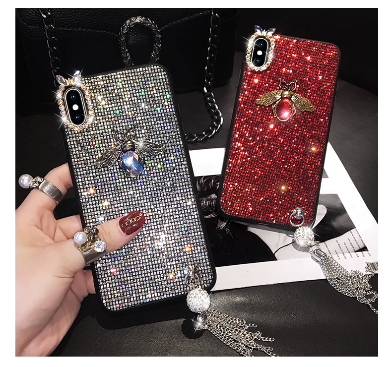 Full diamond crystal bee phone case