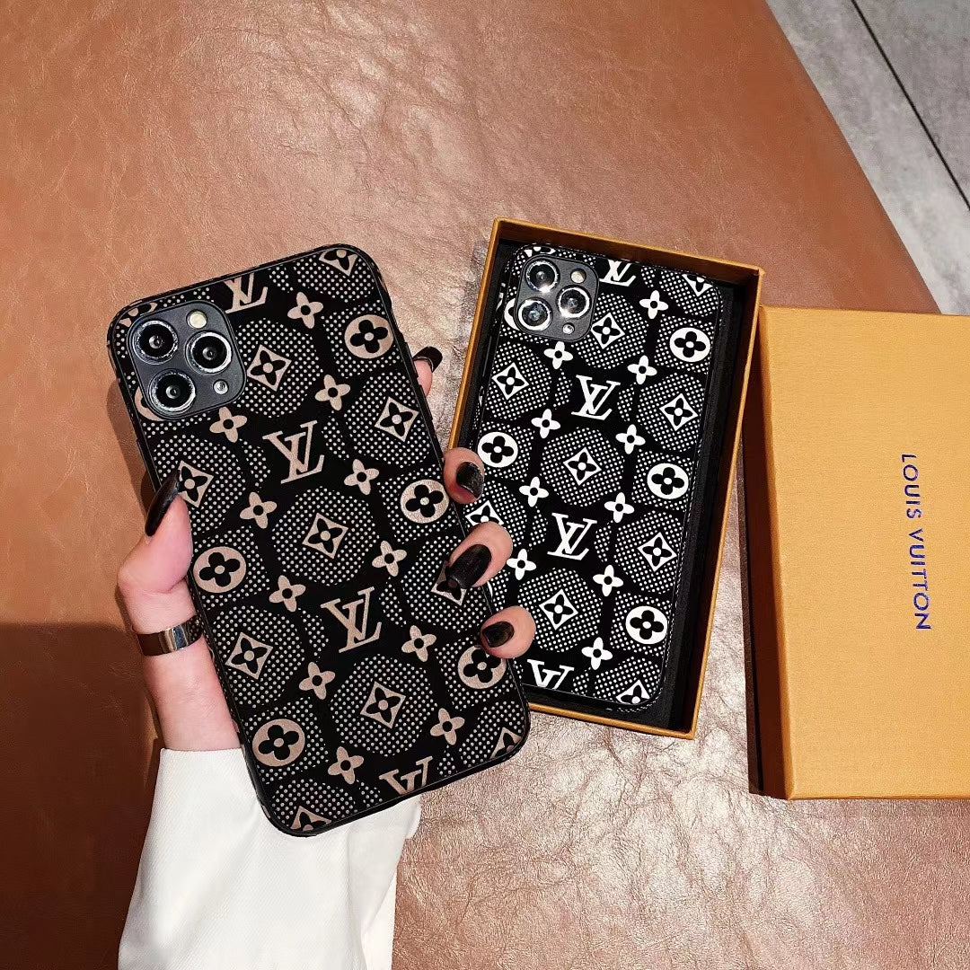 Thin velvet letter phone case