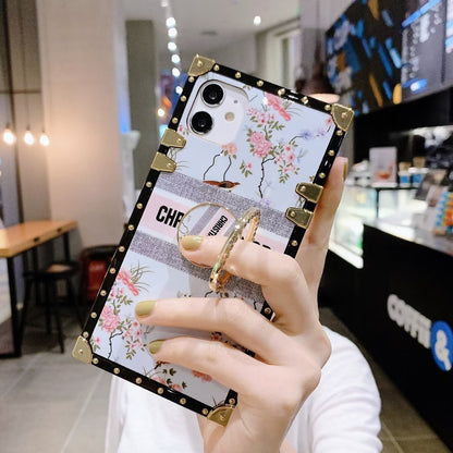 Retro pattern square phone case for Samsung