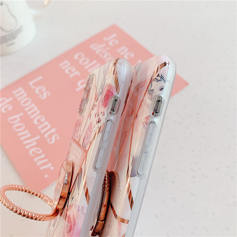 Finger Ring Holder Marble Case