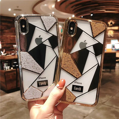 Luxury pearl plating phone case
