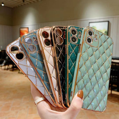 Fashion Lingge Electroplating Phone Case