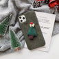 Christmas plush phone case for iphone