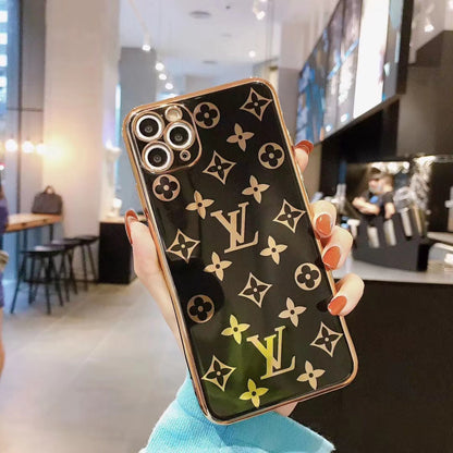 Luxury electroplating letter phone case