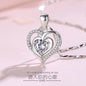 Female clavicle chain foot silver pendant does not fade.
